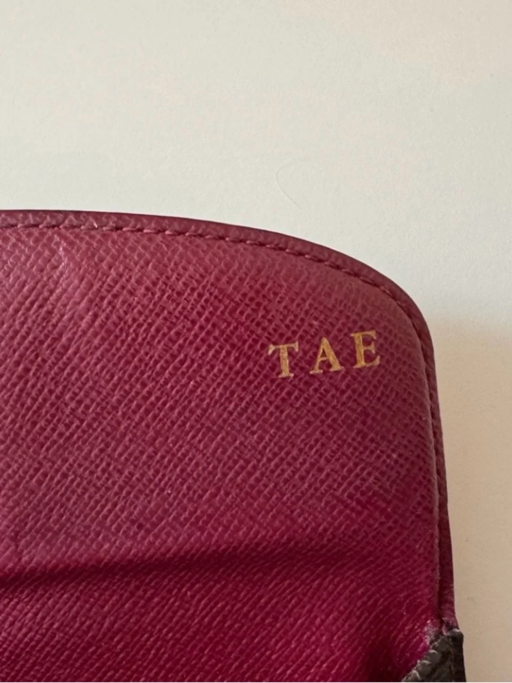 Louis Vuitton Monogram Emilie Wallet/Rasberry Interior with COA